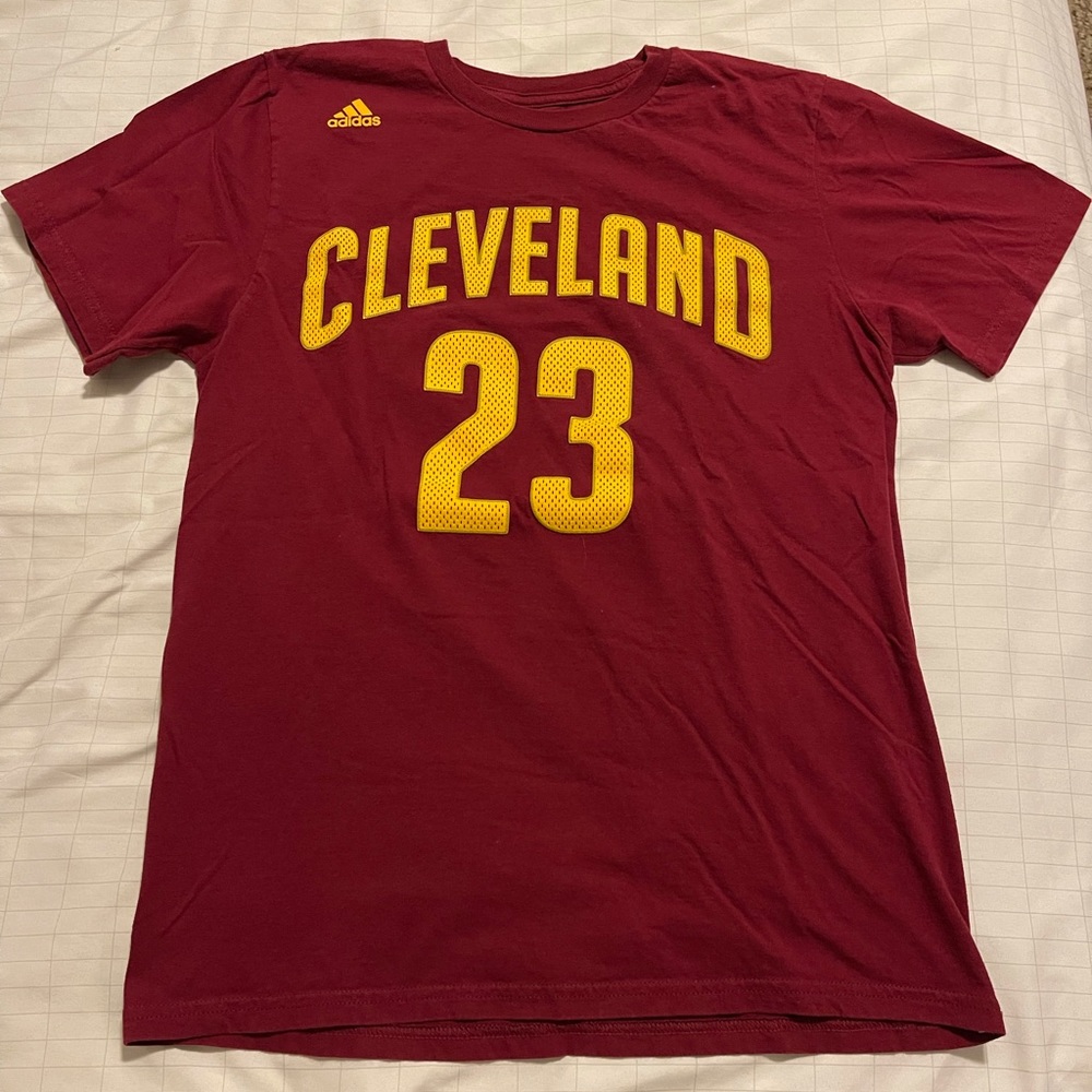 Mens adidas LeBron James NBA Cleveland Cavaliers #23 The Go-To T-Shirt Size M